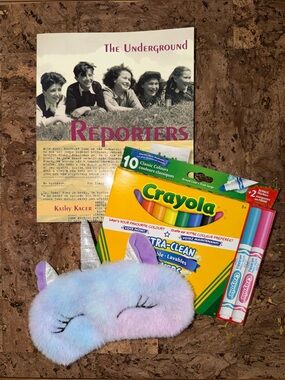 The Underground Reporters Book, Unicorn Sleep Mask, 10 Pack Markers 🎨